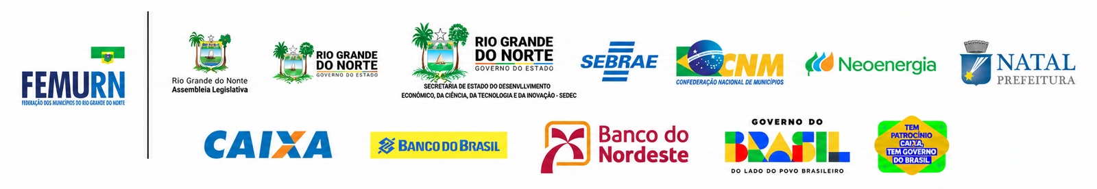 Patrocinadores do evento