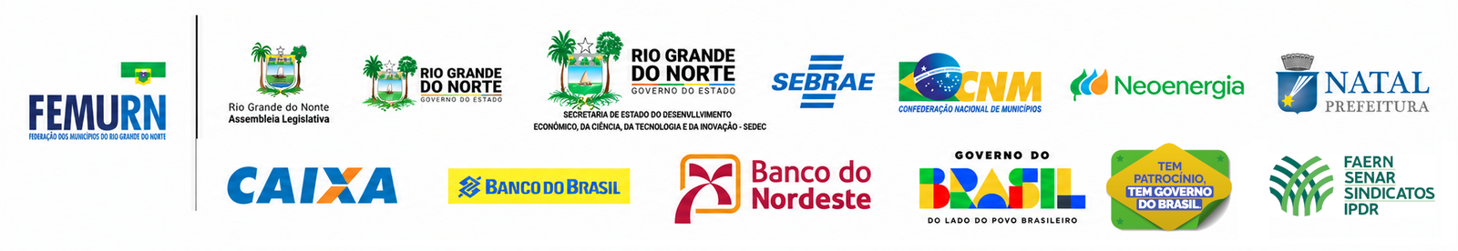 Patrocinadores do evento